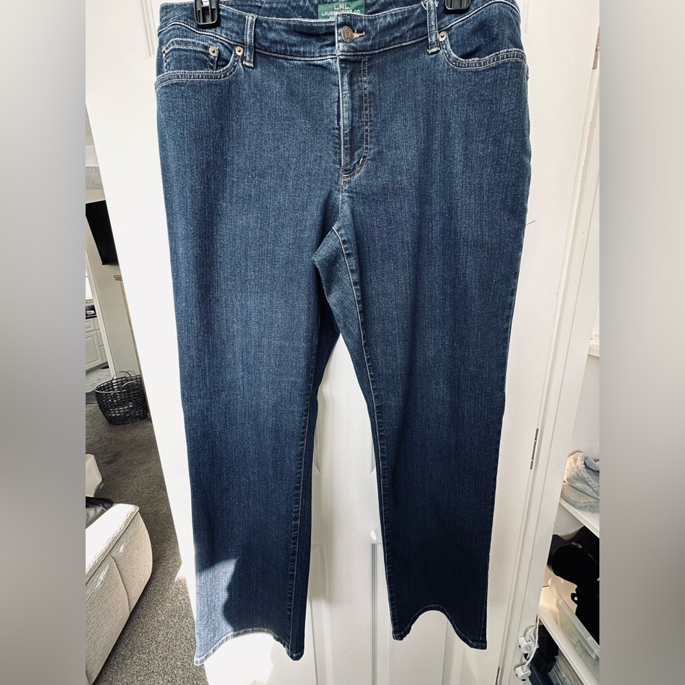 Ralph Lauren Woman's Straight Blue Jeans 20W
